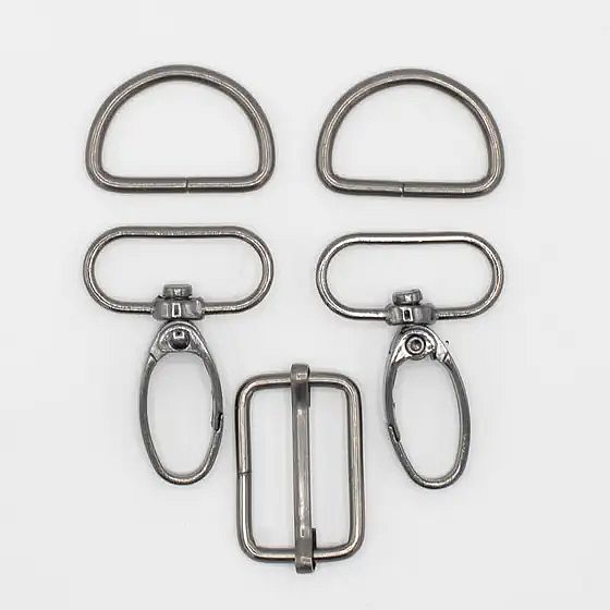 Taschenzubehör-Set 25mm altnickel