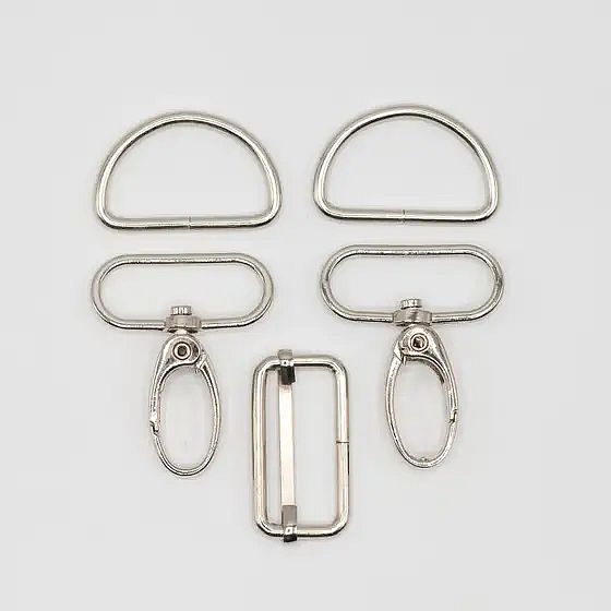 Taschenzubehör-Set 30mm silber