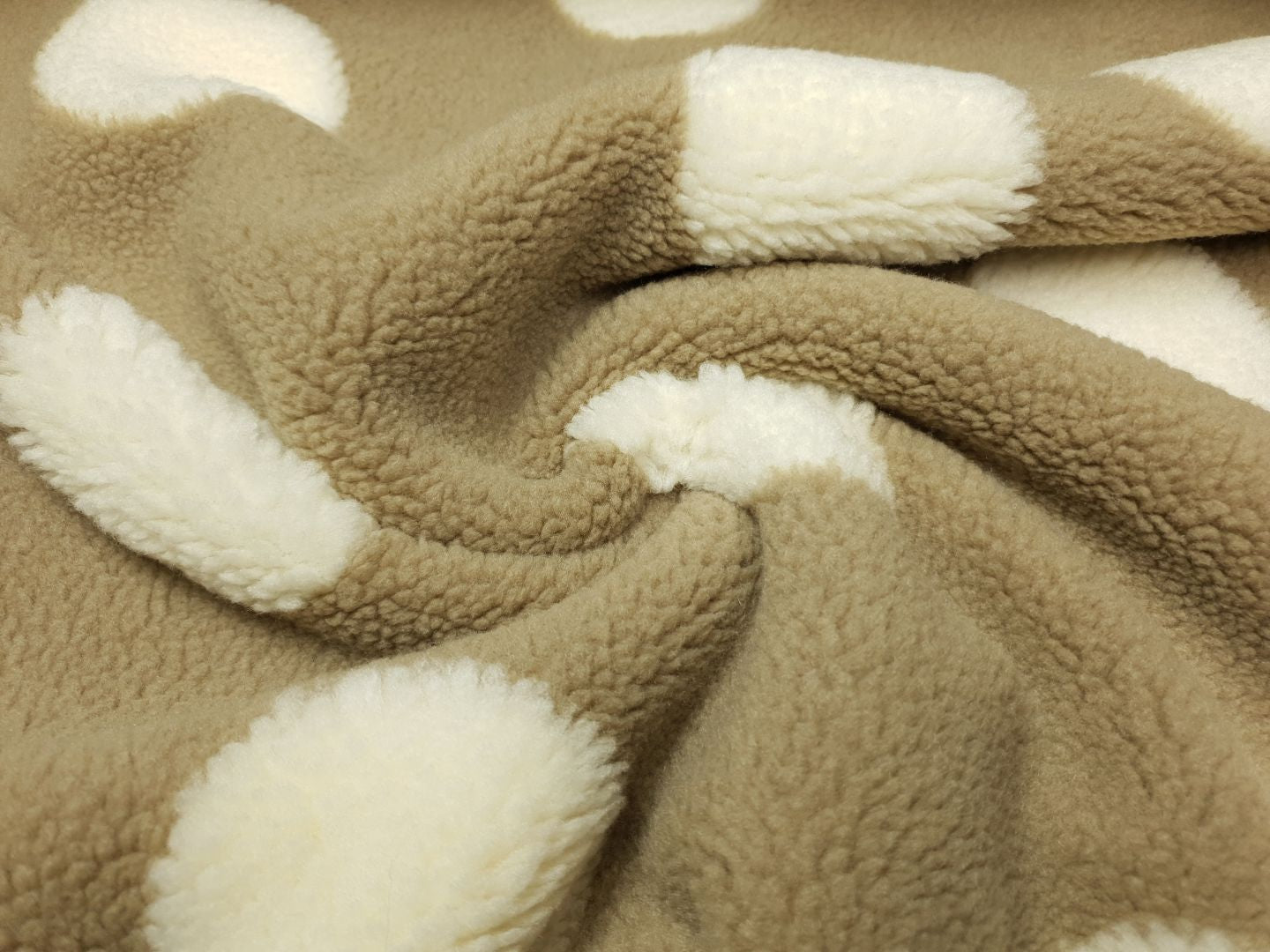 Teddy Dots beige/ecru