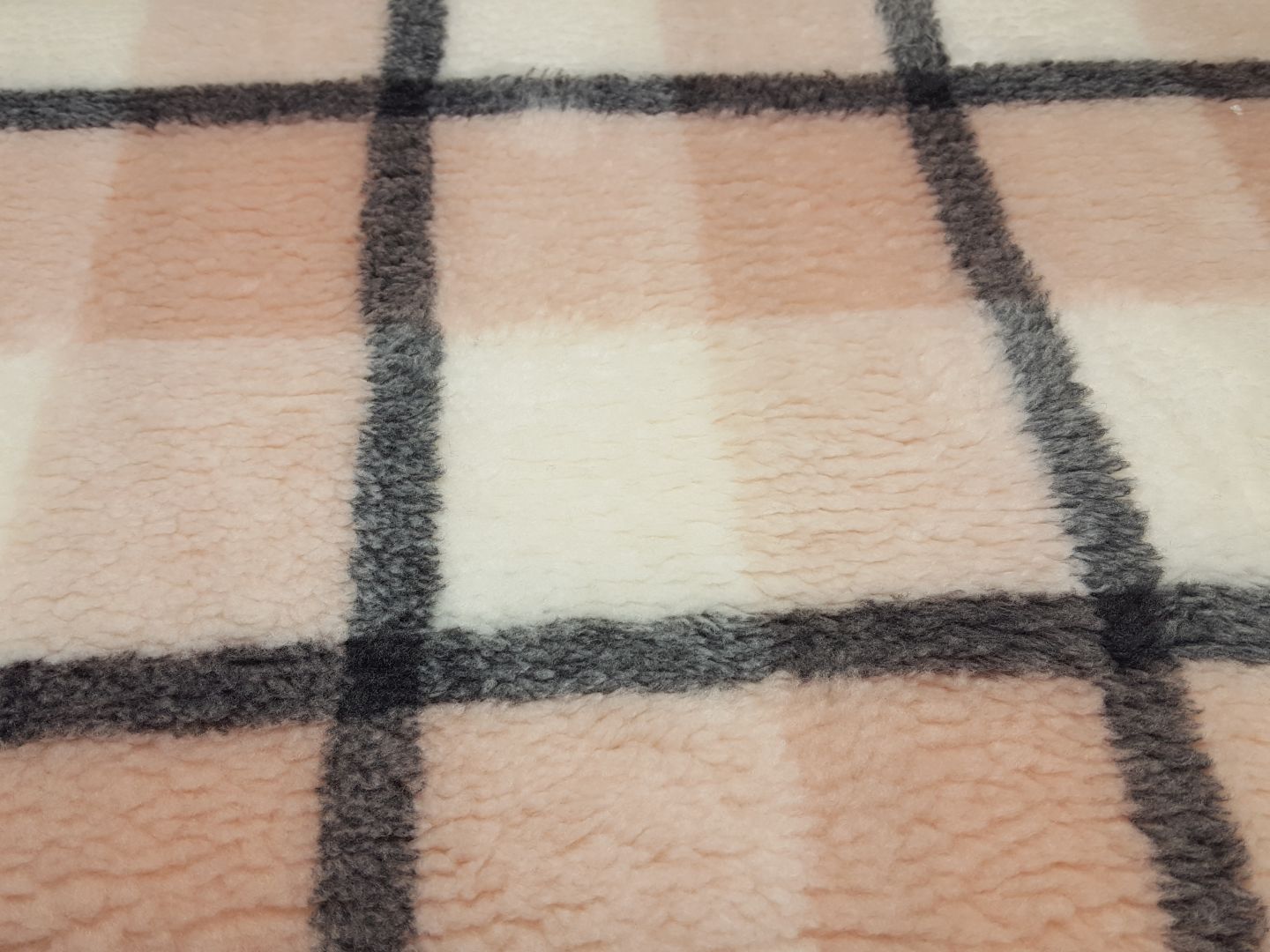 Teddy zartrosa/ecru/anthrazit