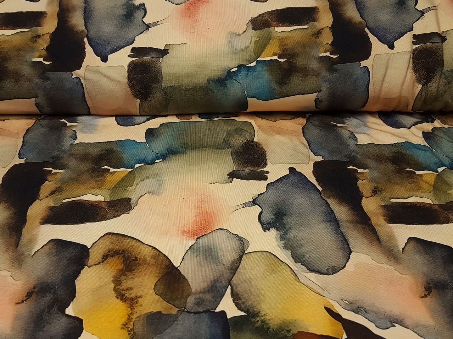 Tencel lachs/grau/petrol