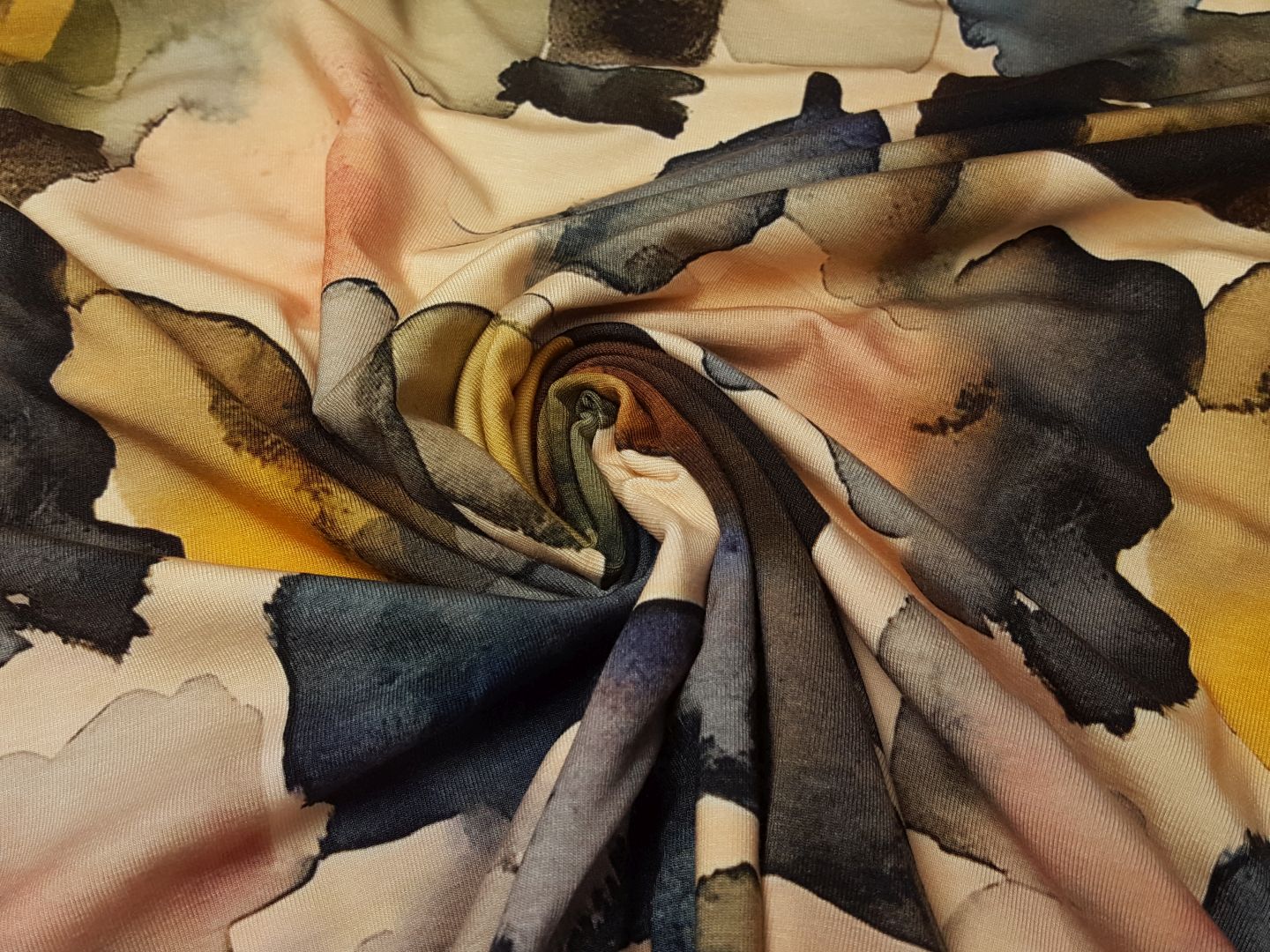 Tencel lachs/grau/petrol