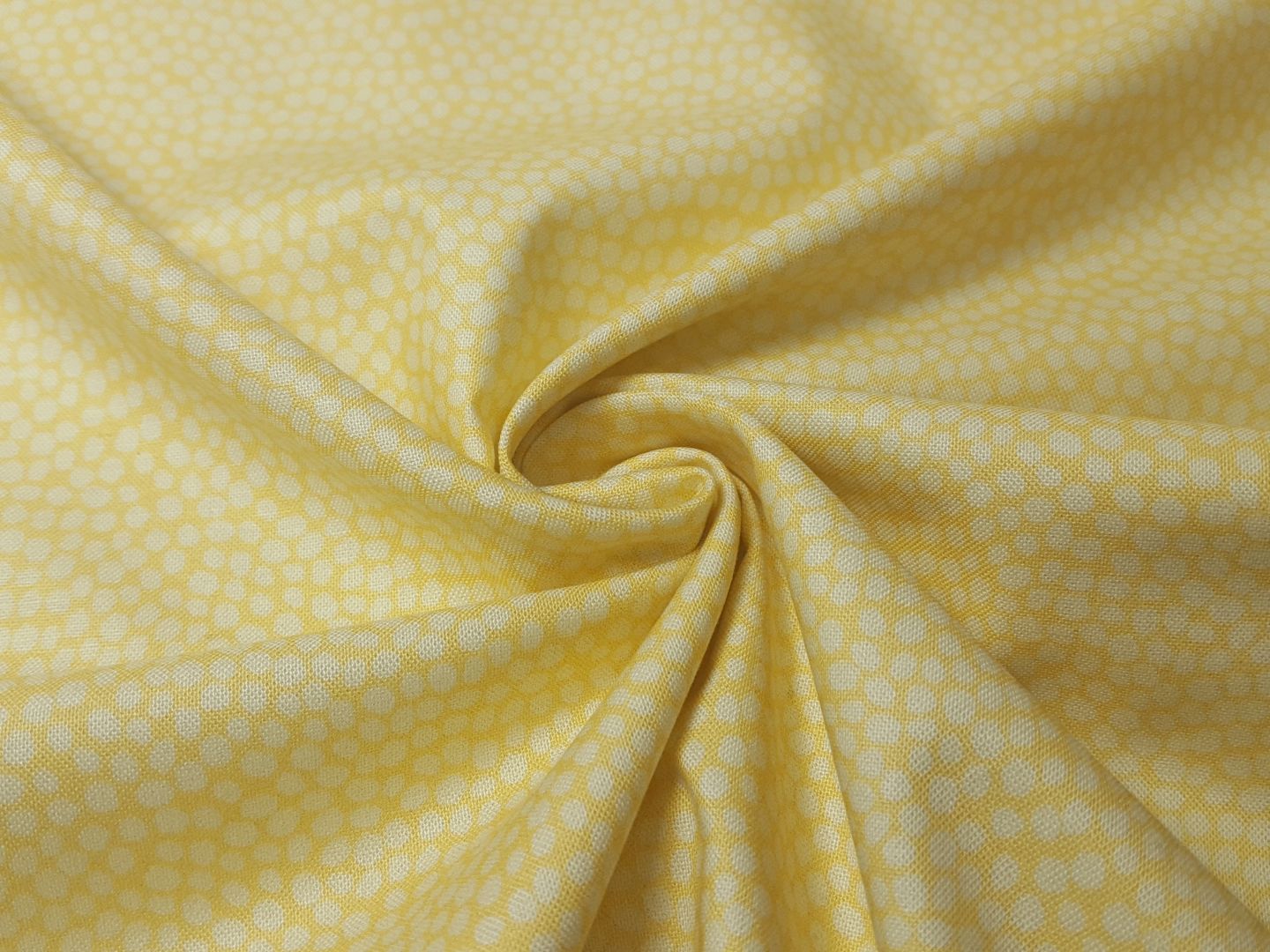 Einzelstück Timeless Treasures Dot gelb/offwhite