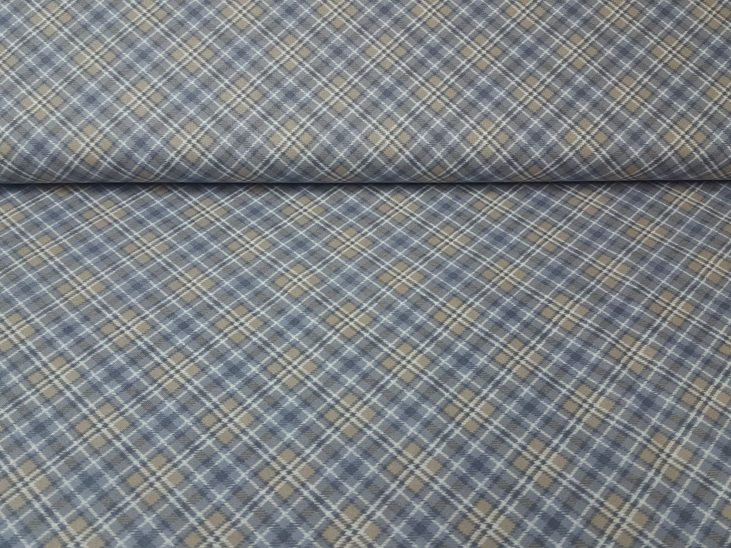 Timeless Treasures Plaid grau/beige