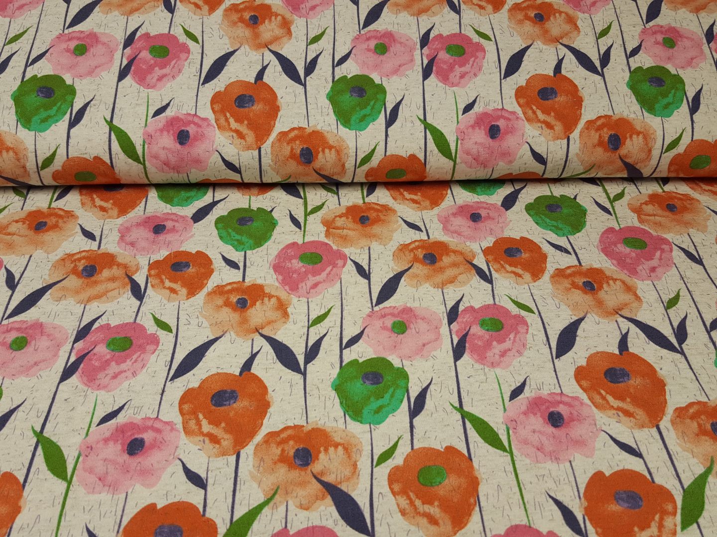 Tulips beige/bunt