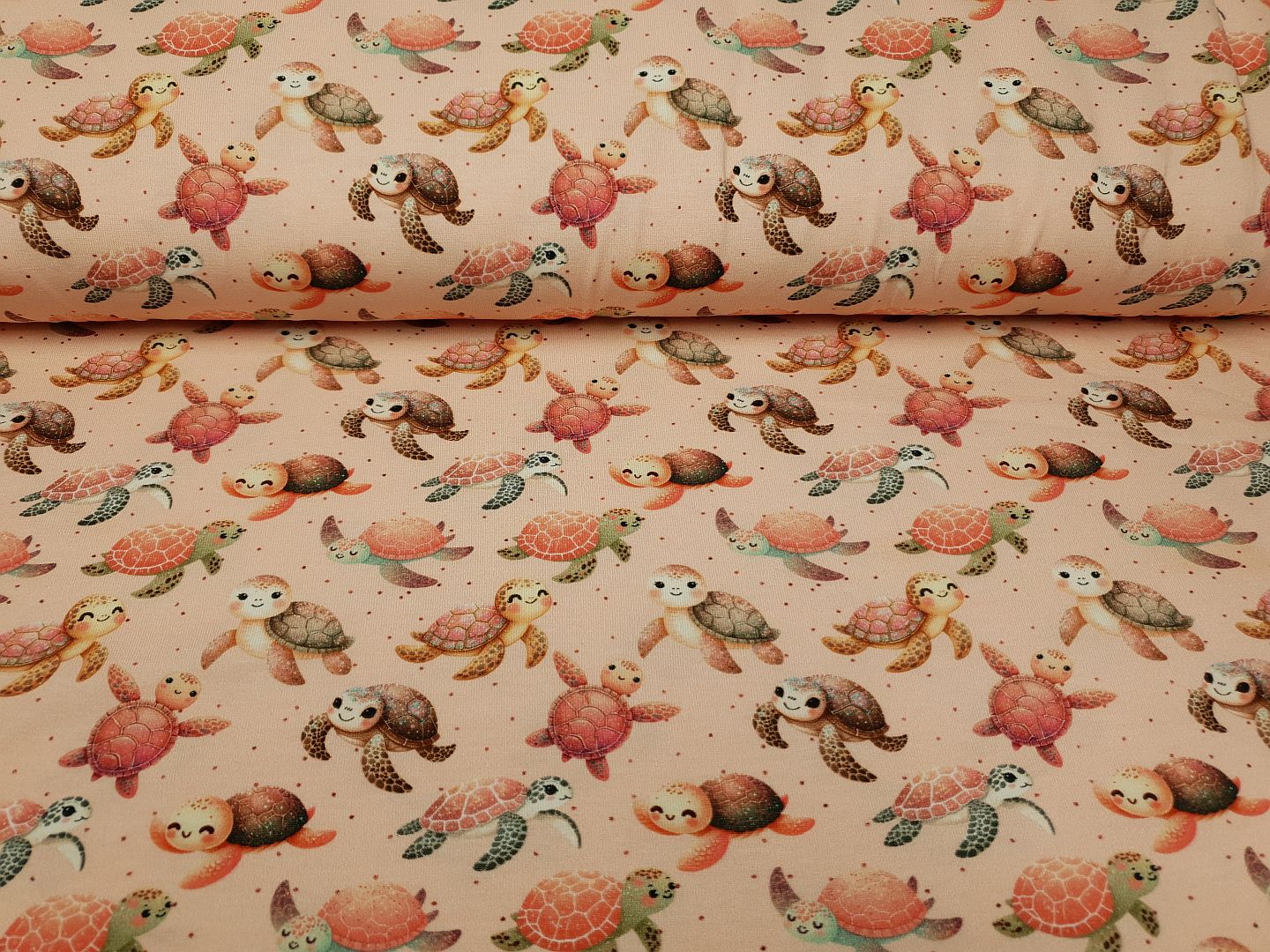 Turtles apricot/grün/zimt/braun