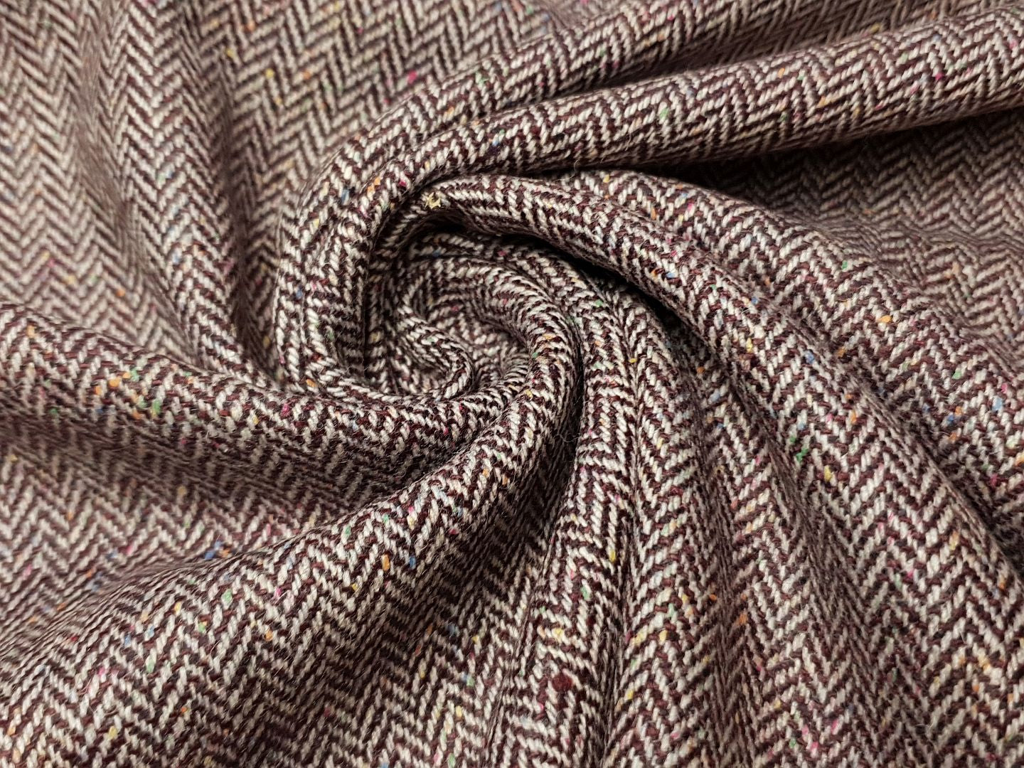 Tweed Sky bordeaux/offwhite
