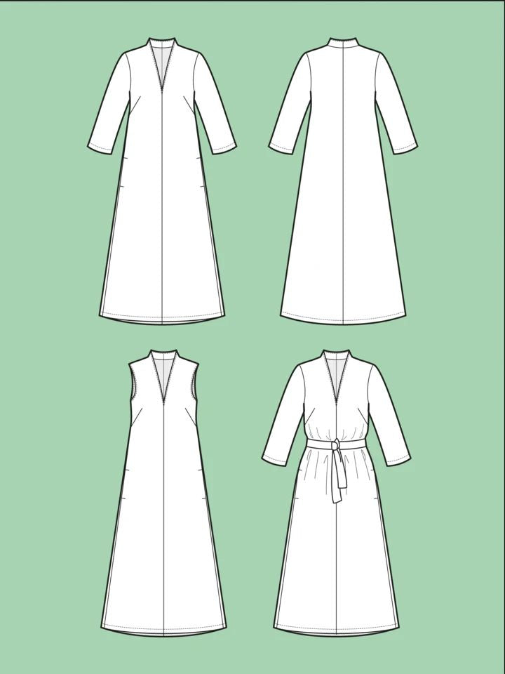 V-Neck Dress Papierschnittmuster von The Assembly Line