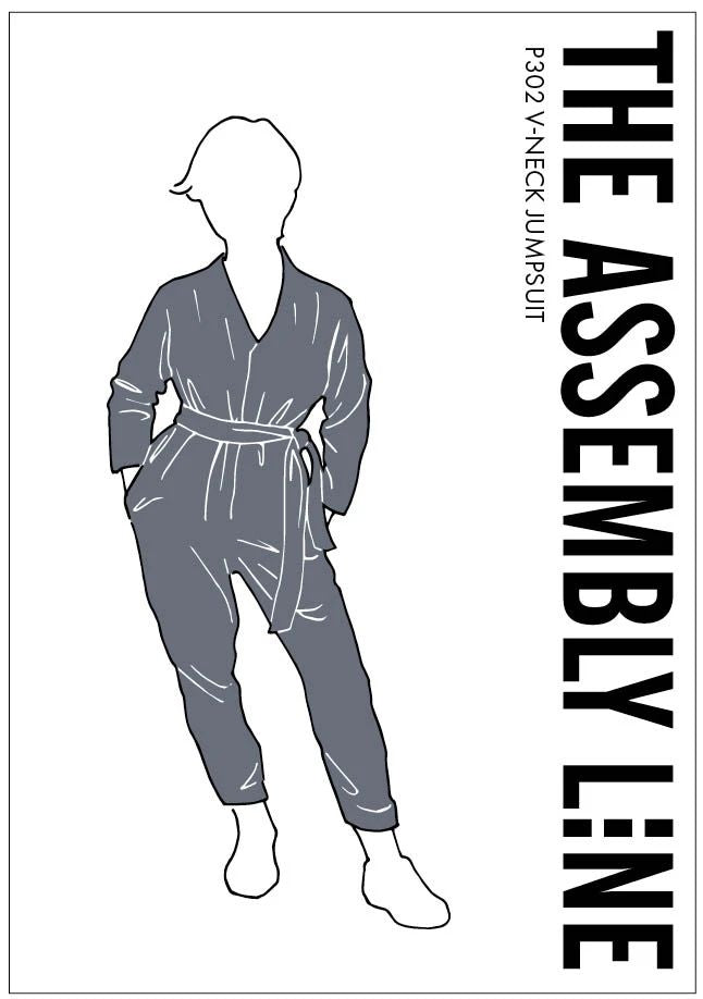 V-Neck Jumpsuit Papierschnittmuster von The Assembly Line