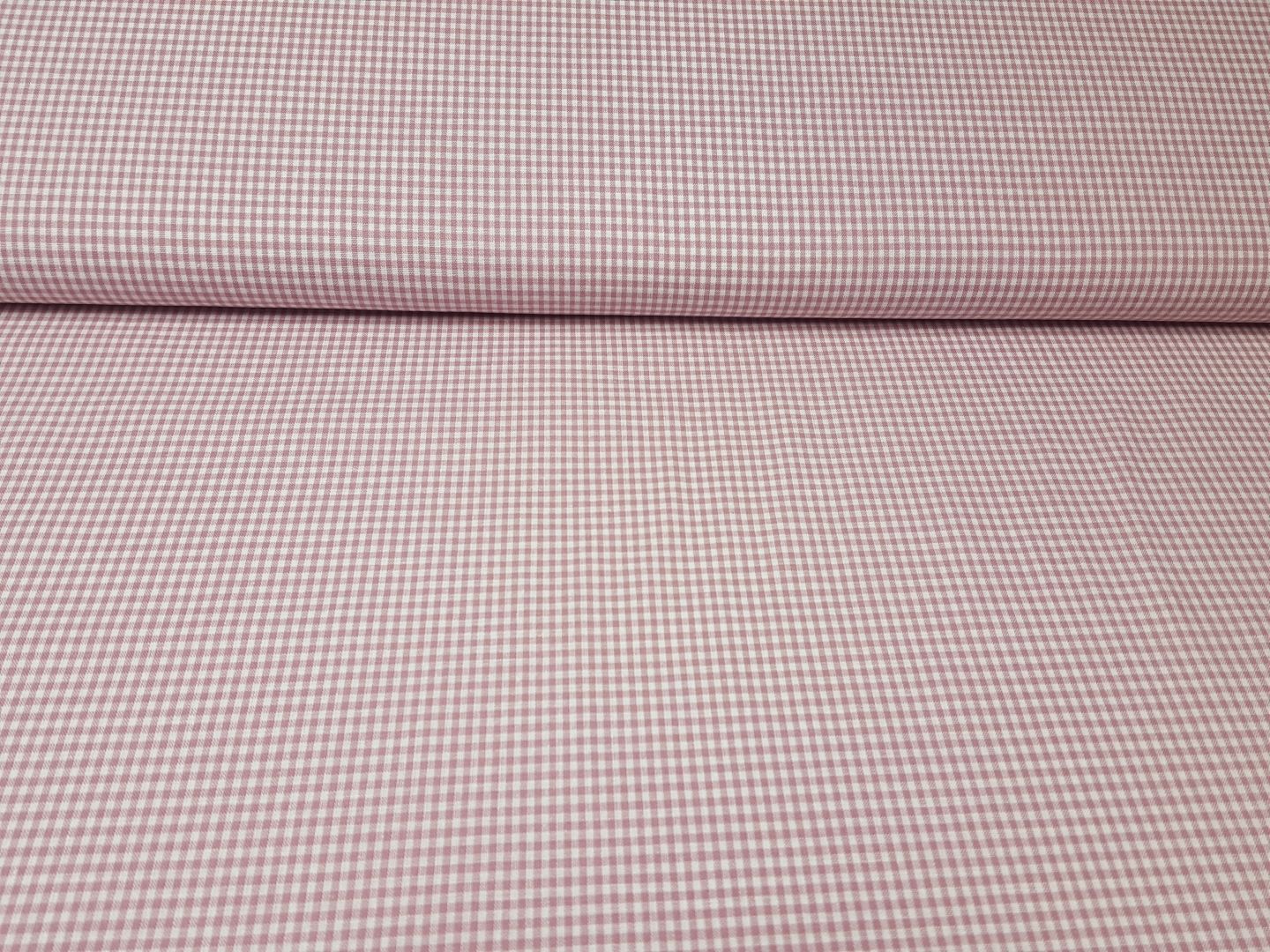 Vichy-Karo 2mm altrosa/offwhite