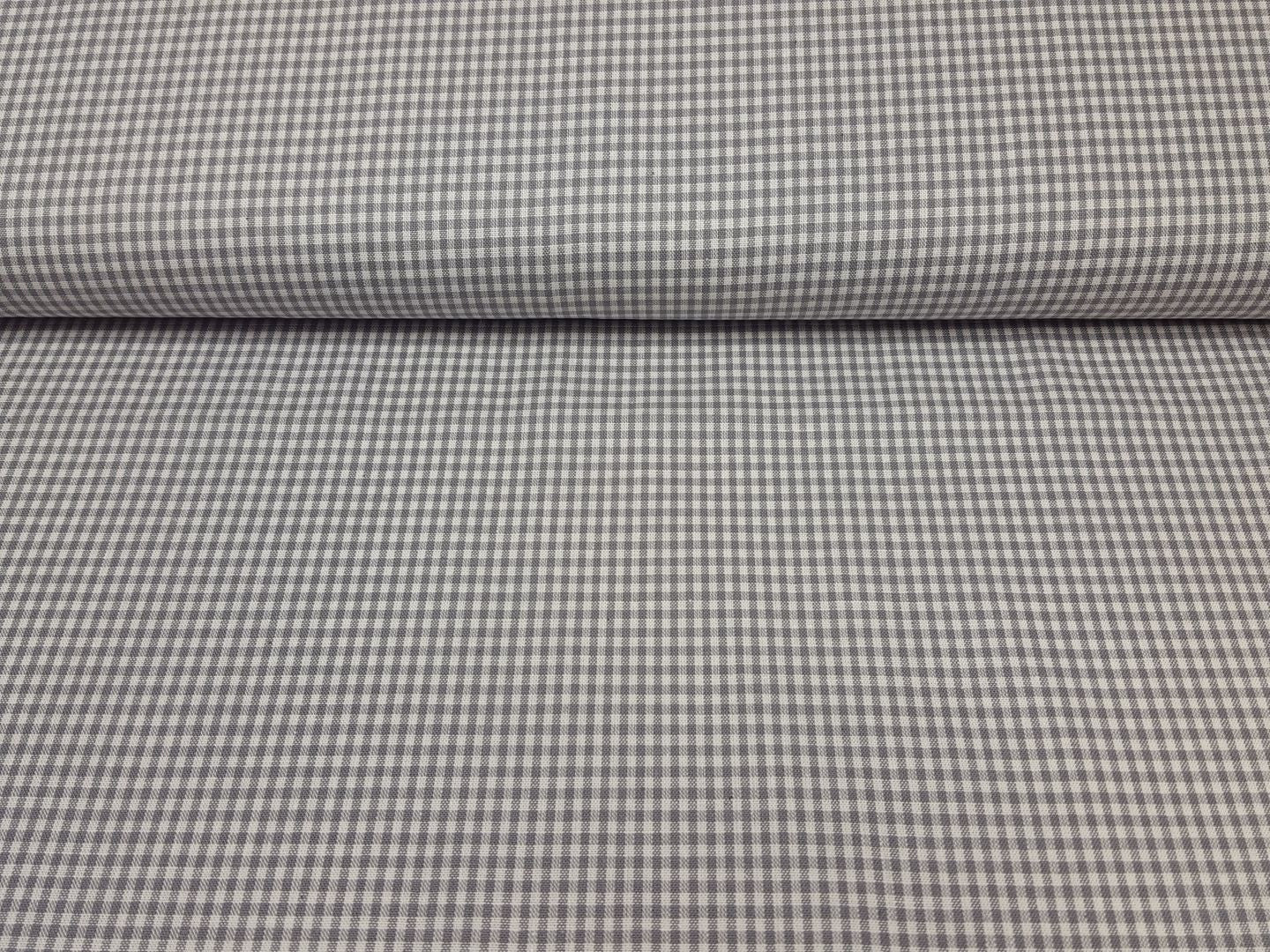 Vichy-Karo 2mm grau/weiss