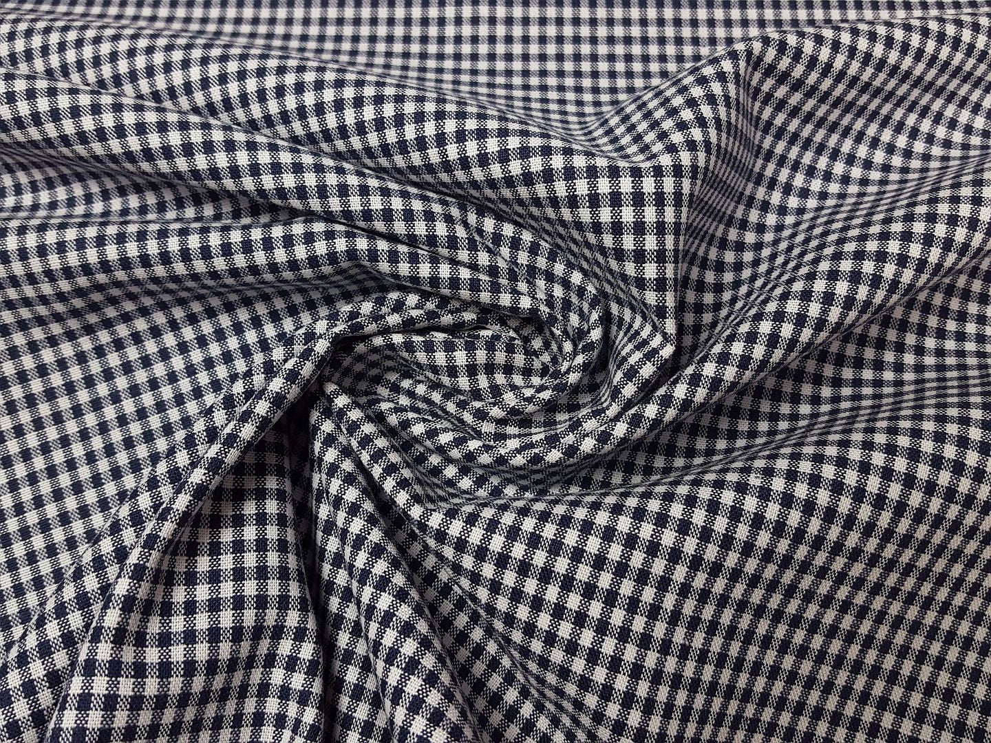 Vichy-Karo 2mm navy/weiss