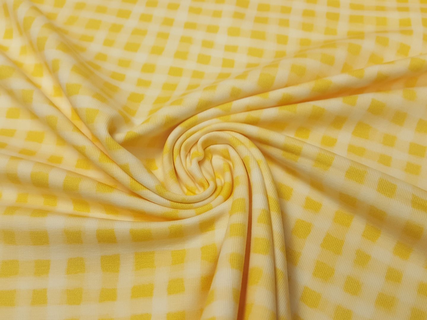 Watercolor Vichy gelb/pastellgelb/offwhite
