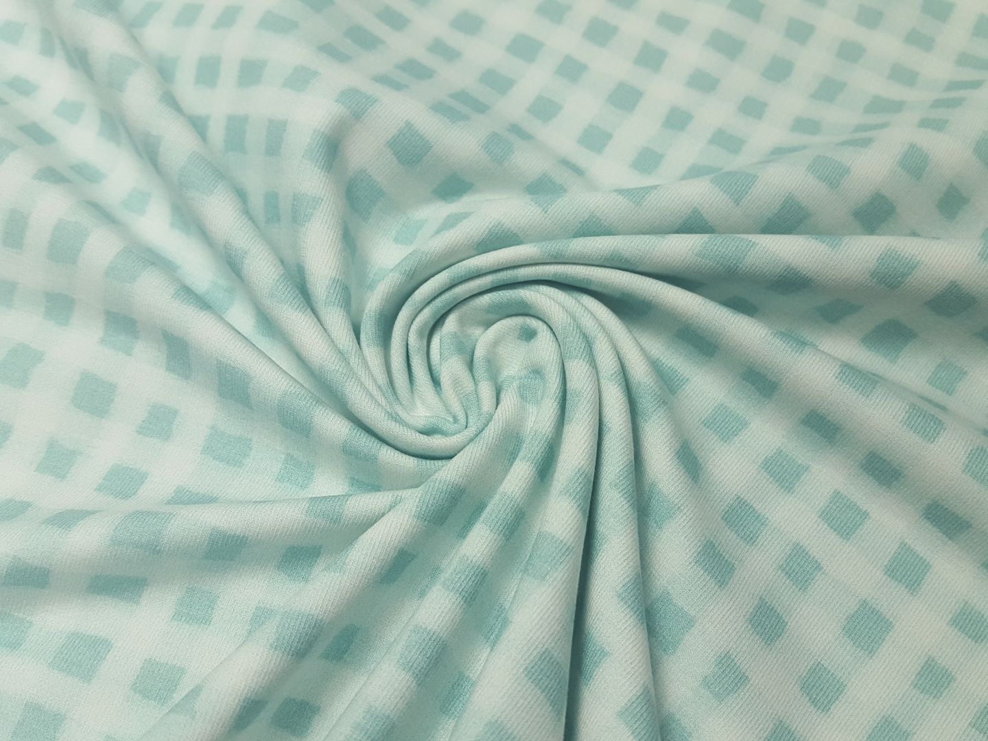 Watercolor Vichy dustymint/pastellgrün/offwhite