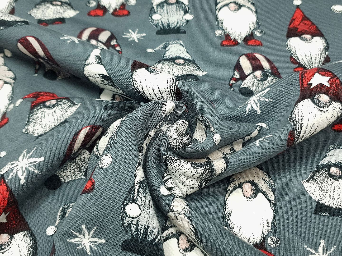 Vintage Gnomes grau/rot