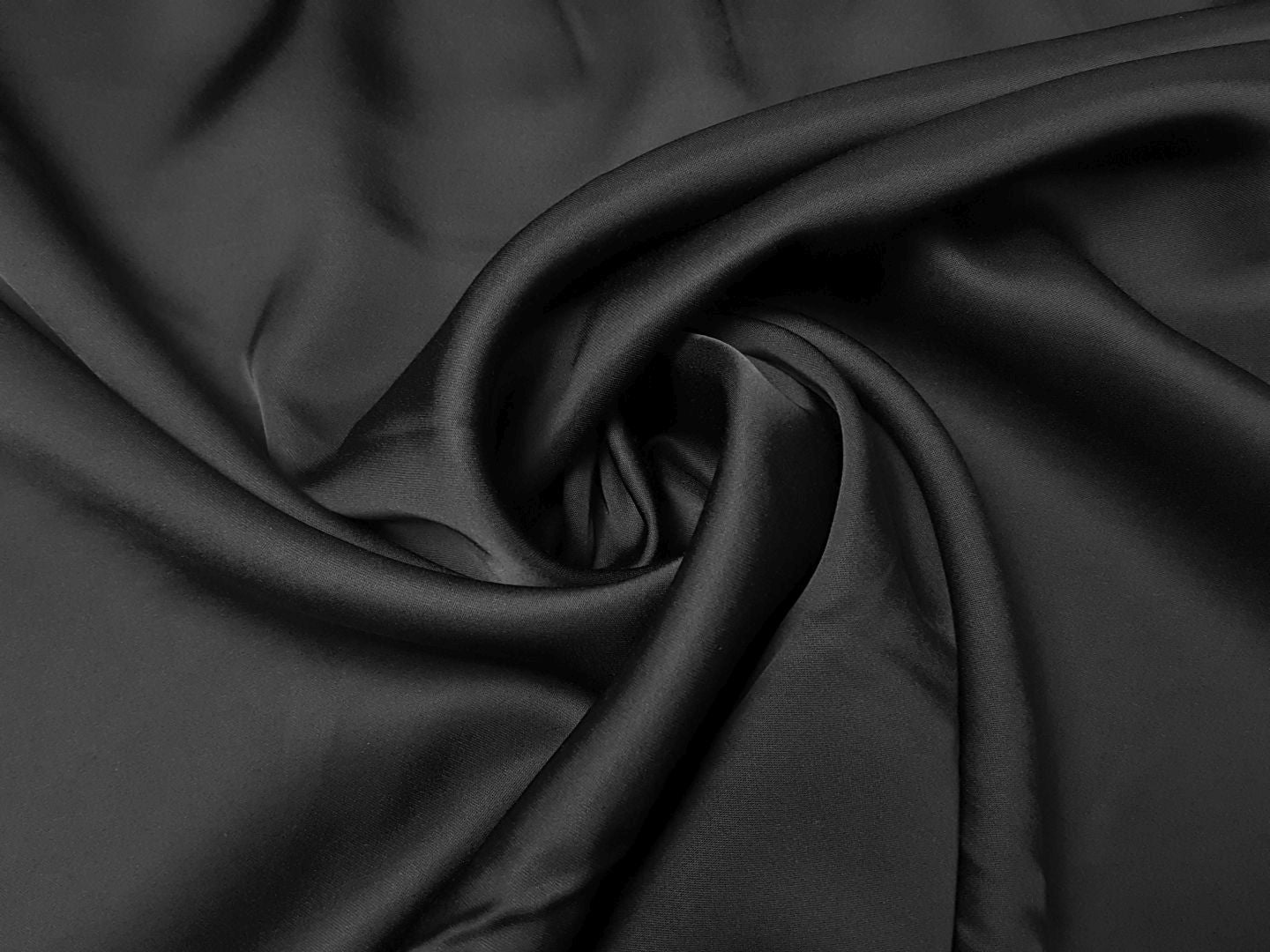 Viskosesatin schwarz