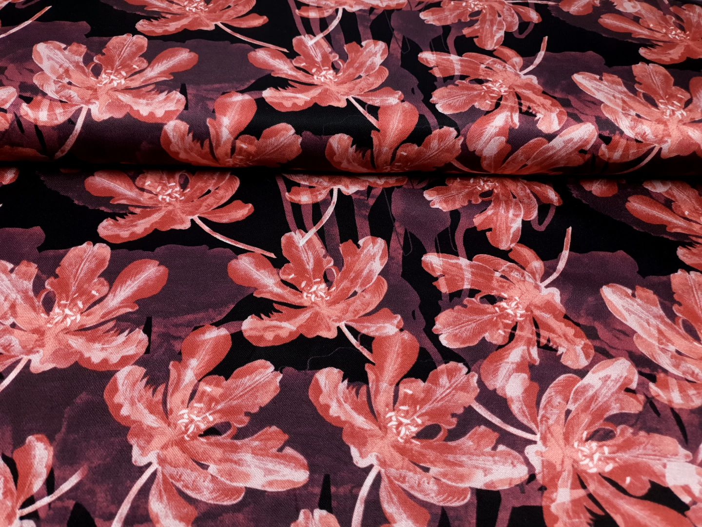 Waterflowers schwarz/beere/zimt