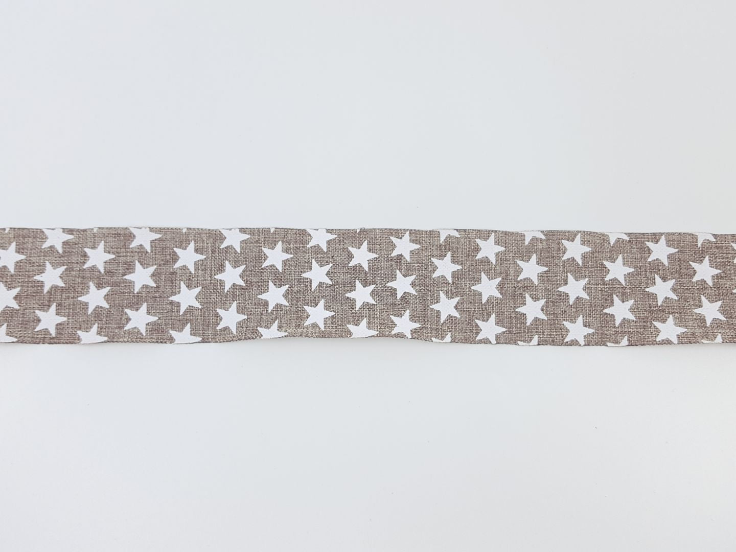 Webband Henri taupe/weiss