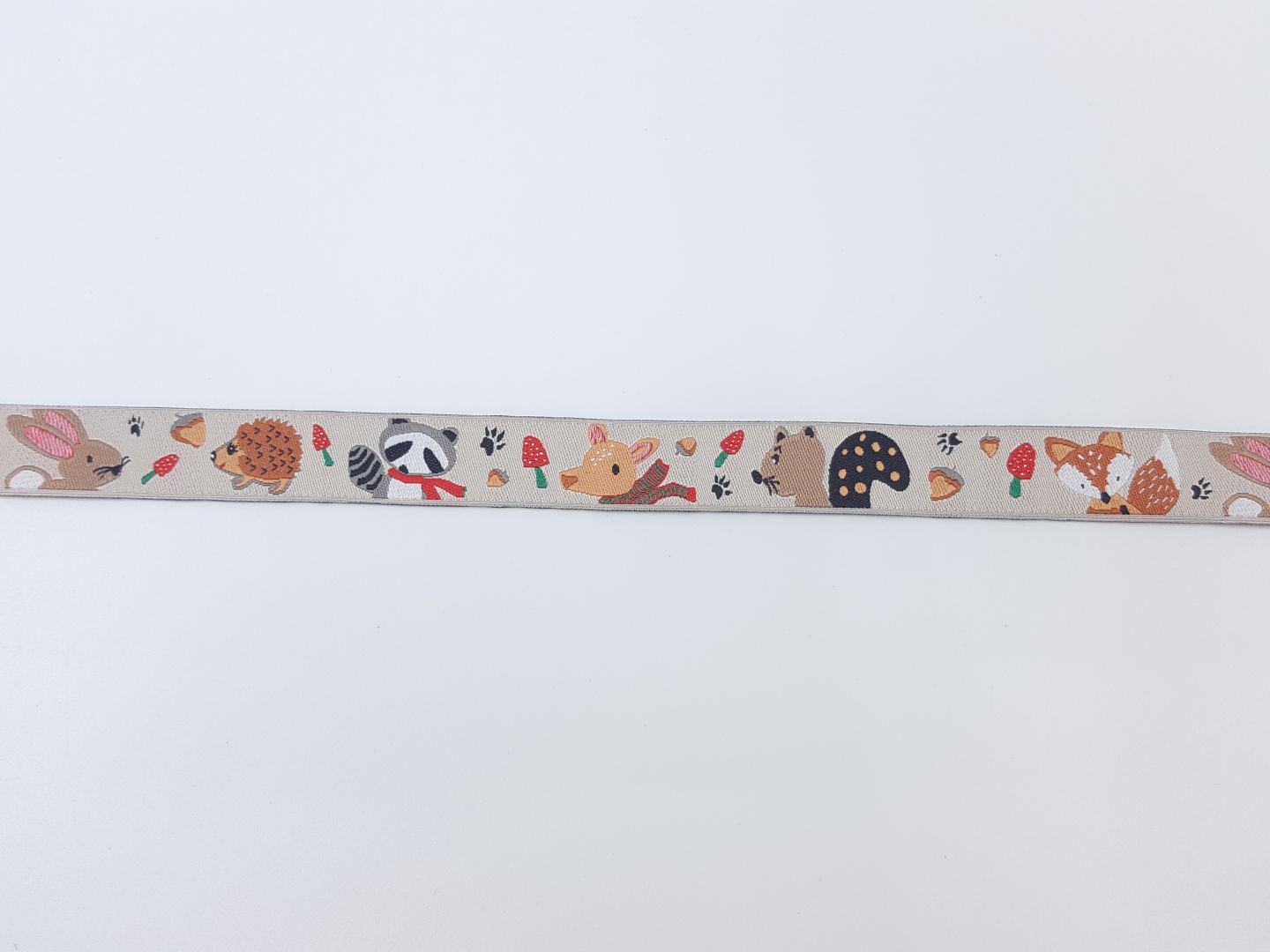 Webband Les Amis beige/braun/rot
