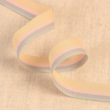 Webband Stripes beige/pastell