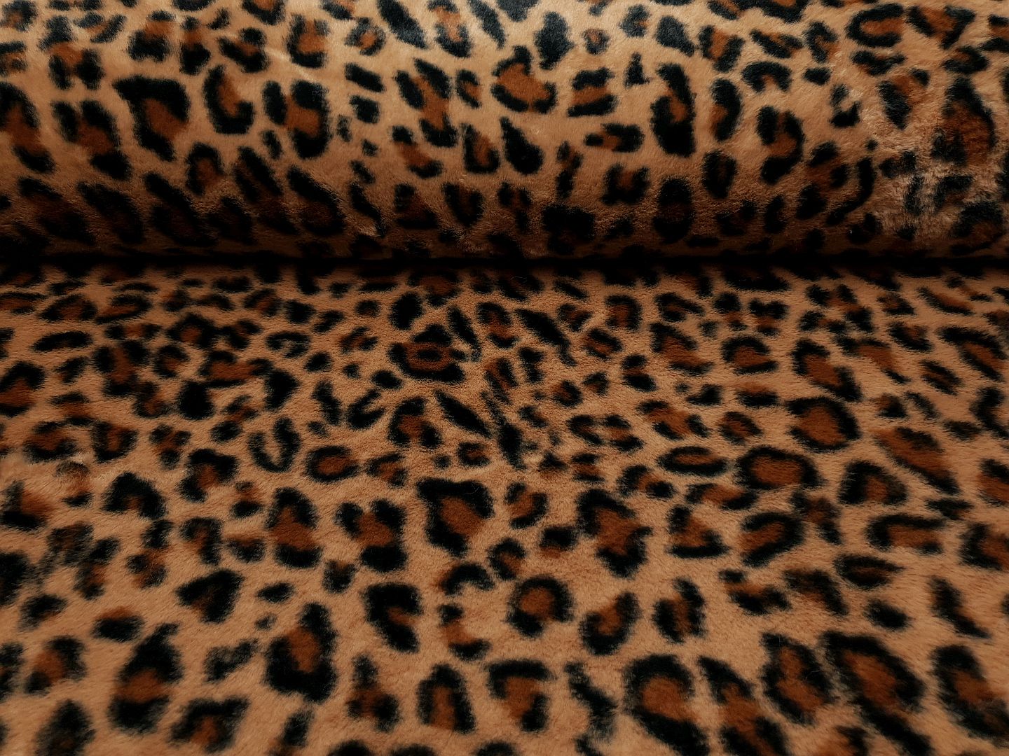 Webpelz Leopard fuchbraun/rotbraun/schwarz