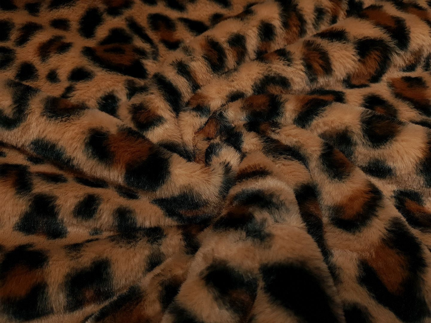 Webpelz Leopard fuchbraun/rotbraun/schwarz