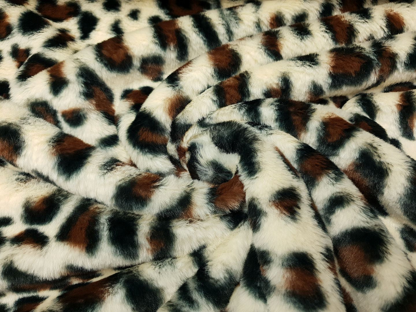 Webpelz Leopard sand/rotbraun/schwarz