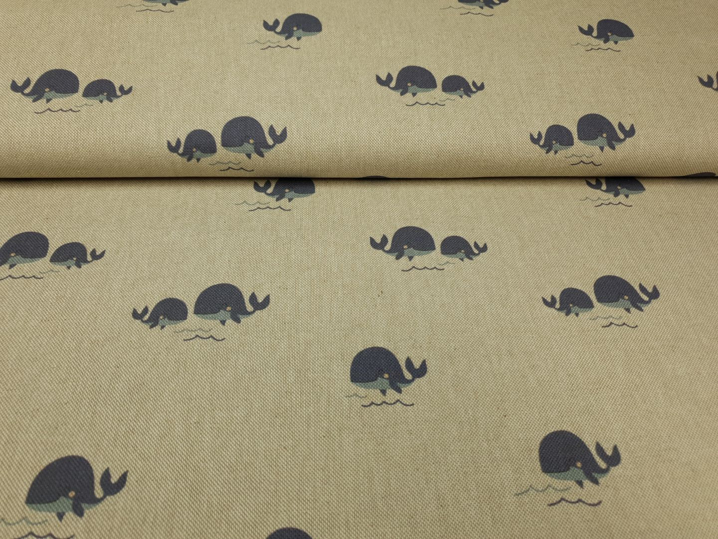 Whales beige/denim