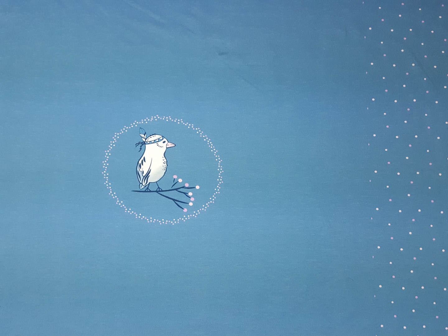  jeansblau/rosa