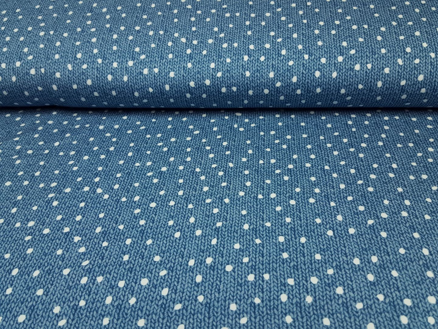 Wood Knit blau/weiss