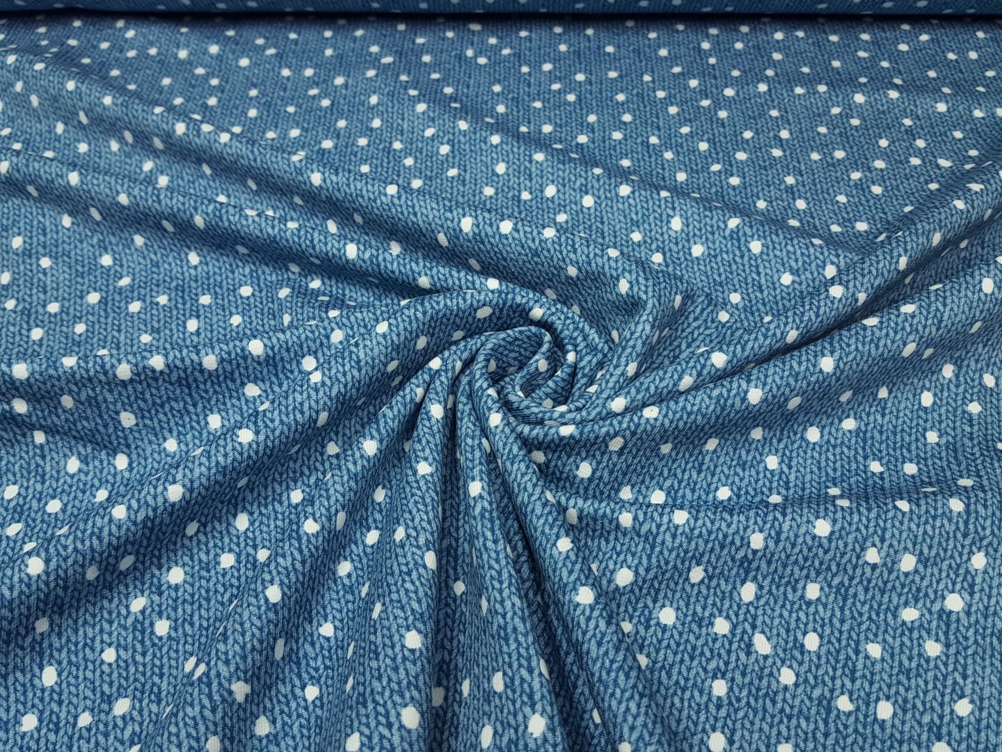 Wood Knit blau/weiss