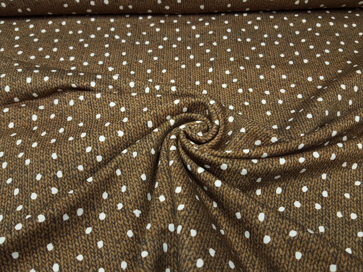 Wood Knit braun/weiss
