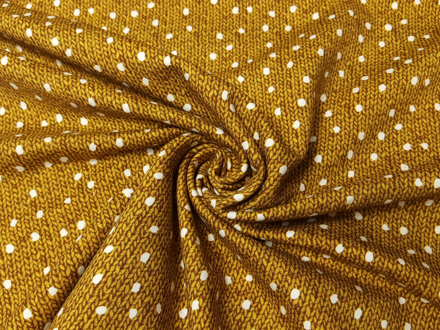 Wood Knit ocker/weiss