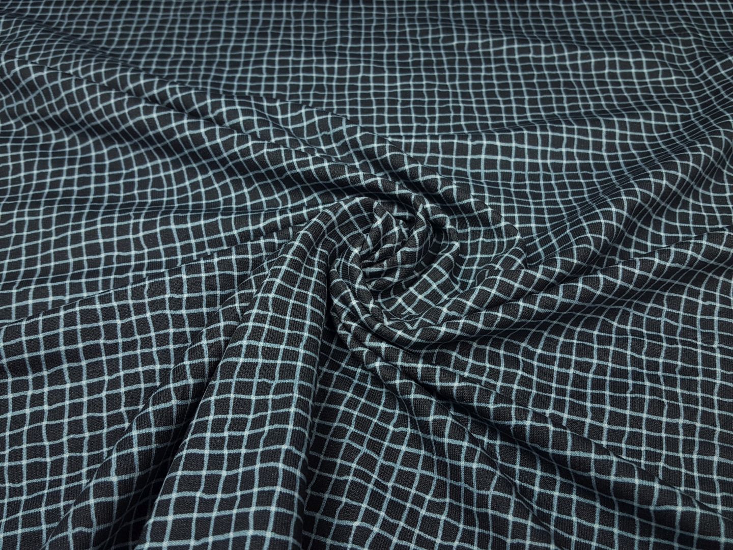 Einzelstück Wood Plaid anthrazit/hellblau
