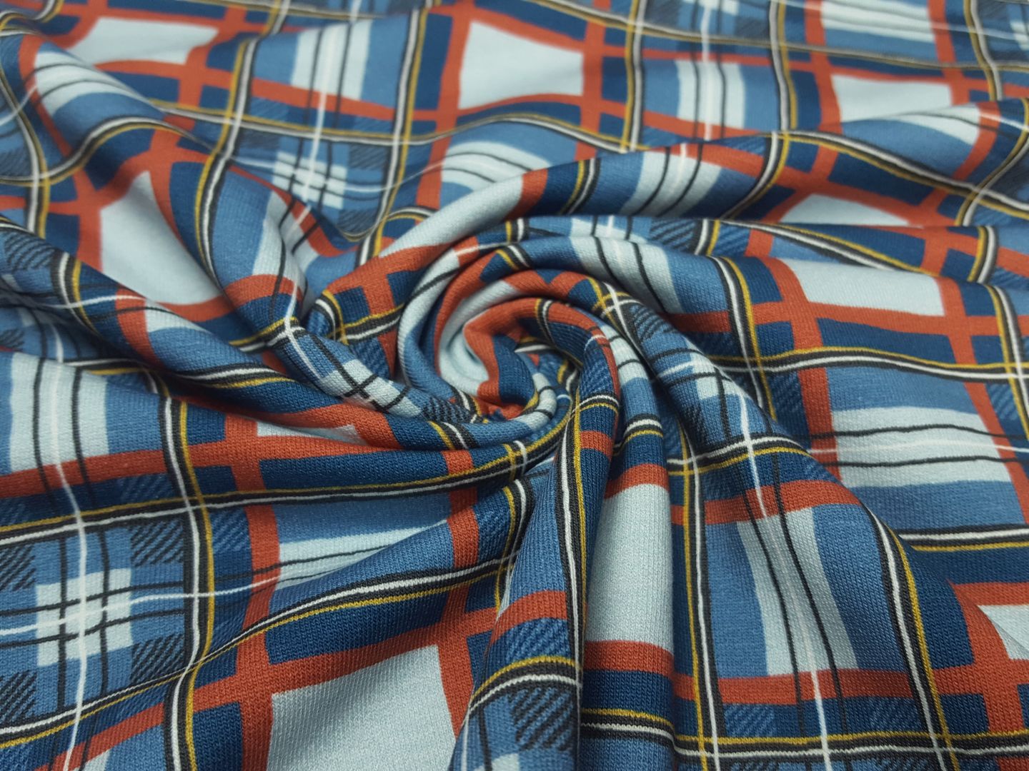 Wood Scottish rost/eisblau/stahlblau