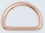 Halbrund-Ringe rosegold für 40mm Gurtband