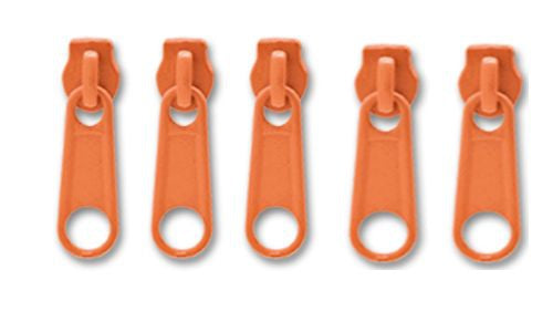 Zipper Gr. 3 lachsrot hell